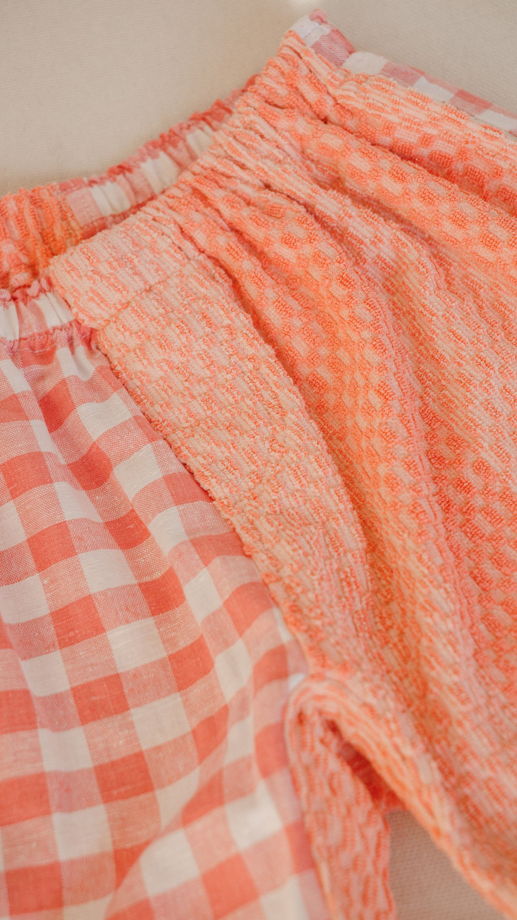 Розовые Шорты из Двух Частей/Pink Parted Shorts