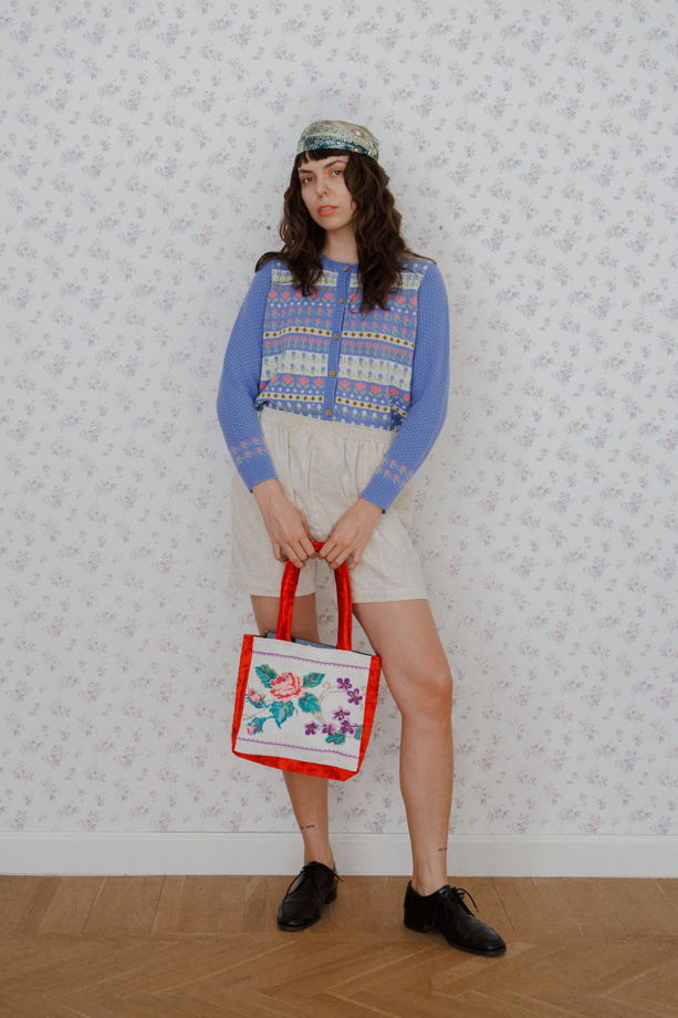 Сумка с Розой и Фиалками 2/Rose and Violets Bag 2