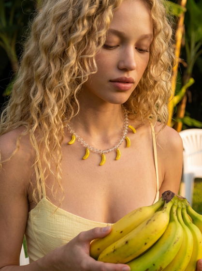 Колье BANANAS с горным хрусталем