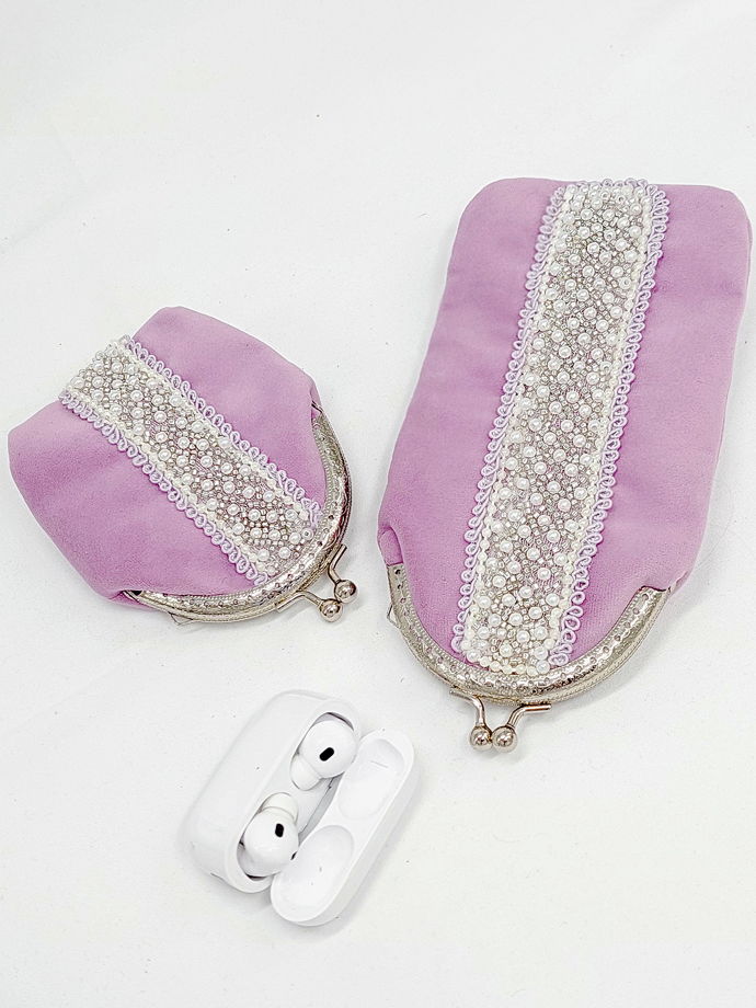 Женский кошелек велюр