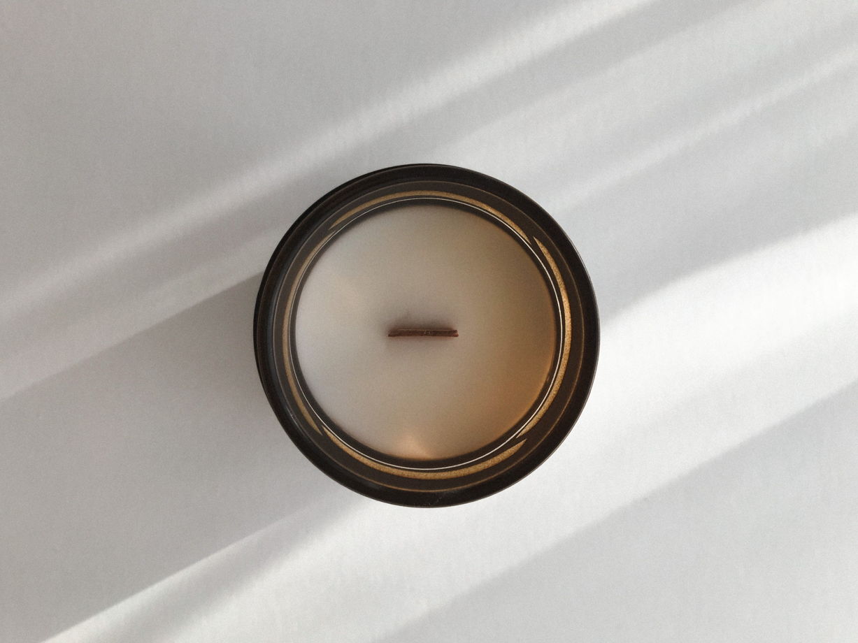 Кокосовая свеча в стеклянной банке No.01 "Табак и специи", 250 мл