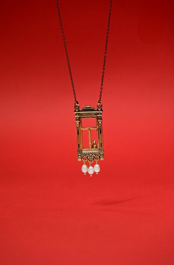 Подвеска "Оконце" в бронзе