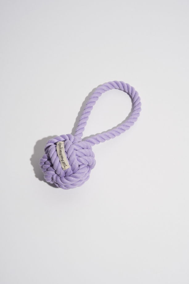 Веревочная игрушка для собак крупных и средних пород в цвете "Фиолетово"