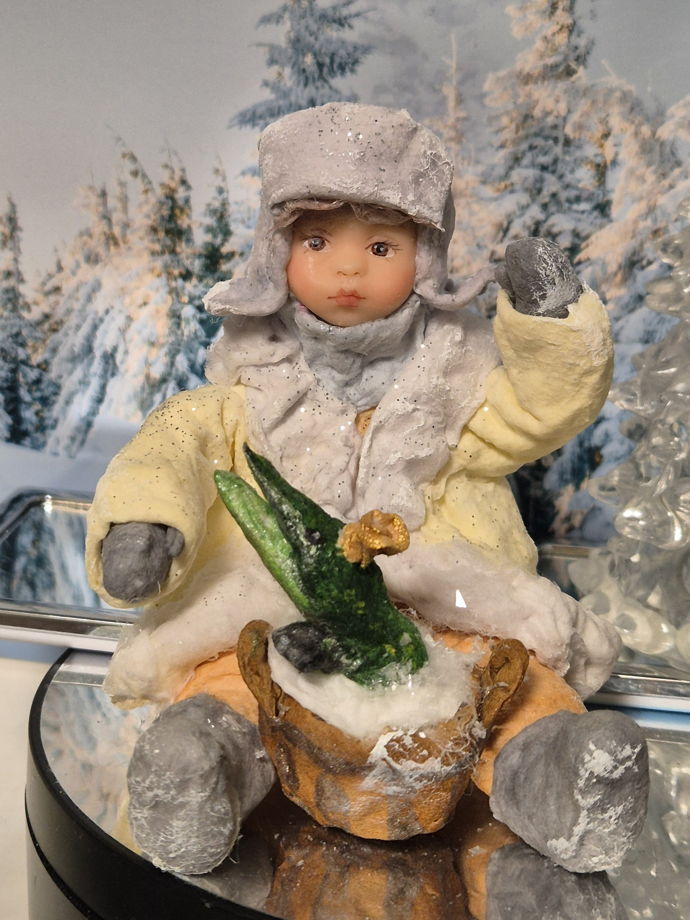 Ватная игрушка.  Емеля. По щучьему велению!