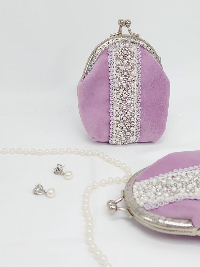 Женский кошелек велюр