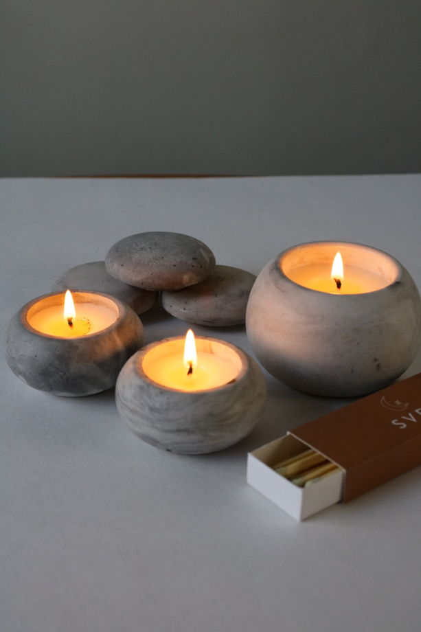 Набор свечей "Речные камни" с ароматом ALTAI AIR