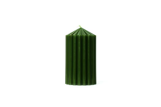 Декоративная фактурная свеча SIGIL 130*70 цвет Зеленый