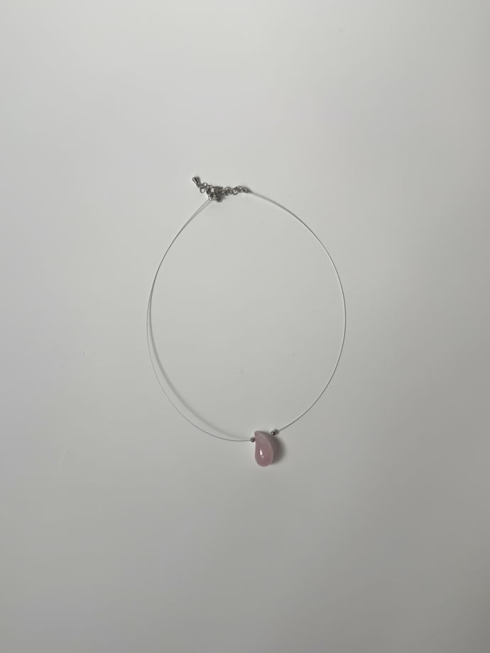 чокер [ pink ] с розовым кварцем