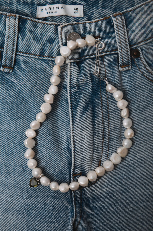 кольце из натурального жемчуга ЗЕЛЕНЫЙ ОМУТ