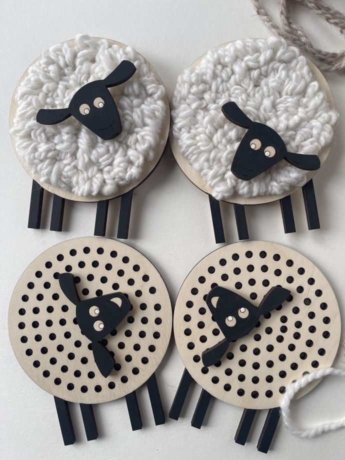 Набор для семейного творчества "Барашки из Заморья" из натуральных материалов