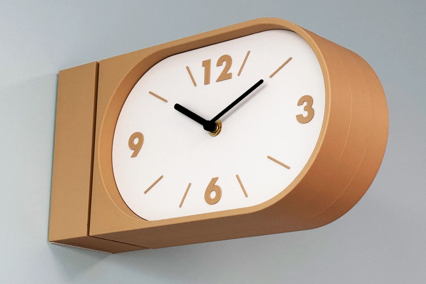 Настенные двусторонние часы, бежевые