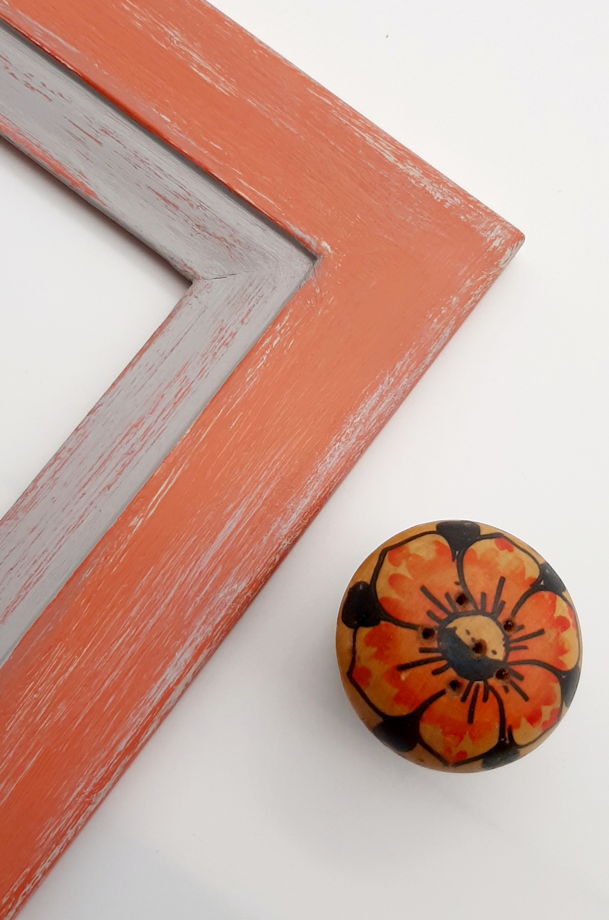 Рамка деревянная ручной окраски "Два цвета" для фотографии 10 х 10 см