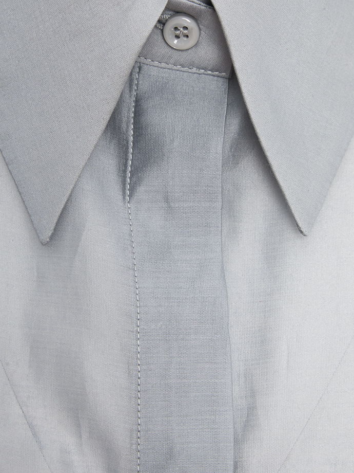 Рубашка полупрозрачная из хлопка с вискозой