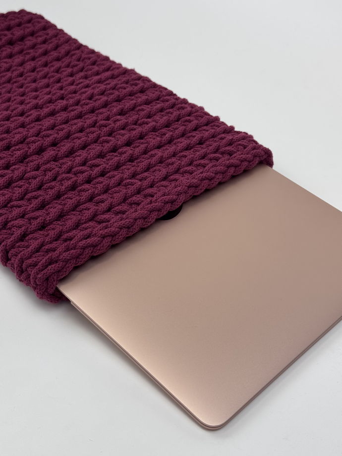 Чехол для ноутбука MacBook 13” и 14” бургунди