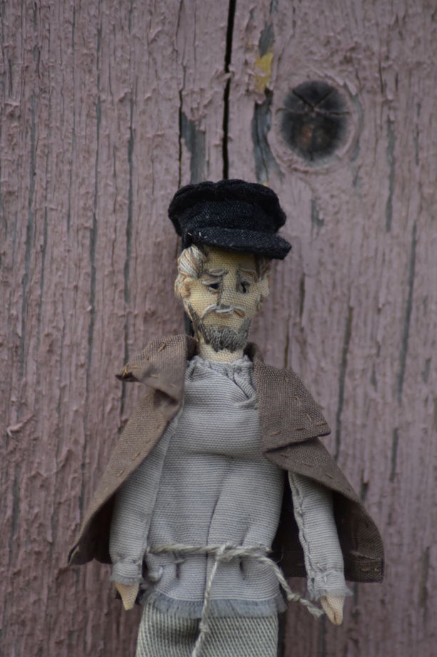Текстильная кукла "Мужчина" из серии "Пёрышки"