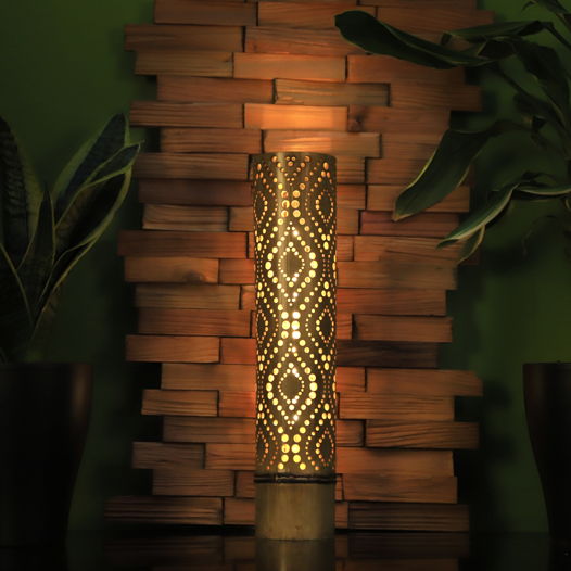 Светильник из бамбука ЗМЕЯ 38 см