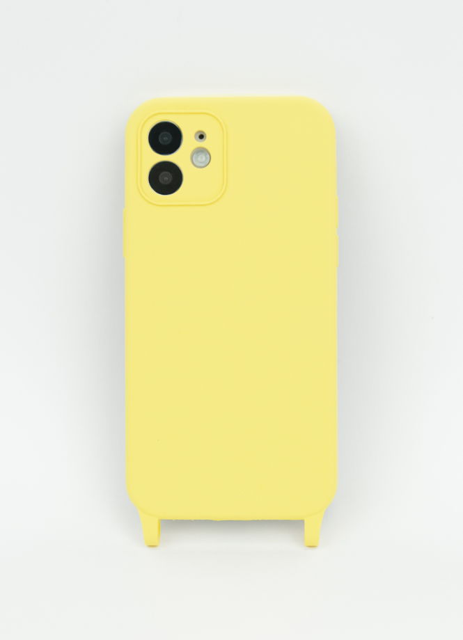 Желтый чехол на iPhone SILICONE YELLOW BIRKA CASES