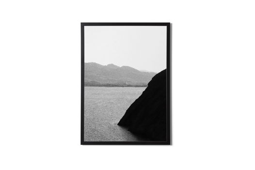 "Склон в тени" / Чёрно-белая авторская фотография, 20x30 см