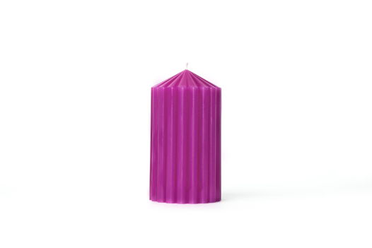 Декоративная фактурная свеча SIGIL 130*70 цвет Пурпур
