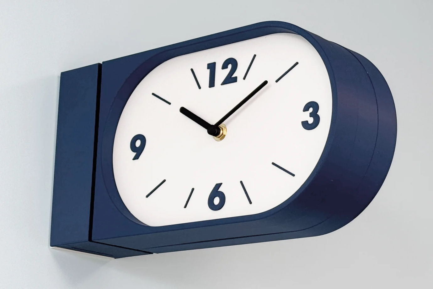 Настенные двусторонние часы, тёмно-синие