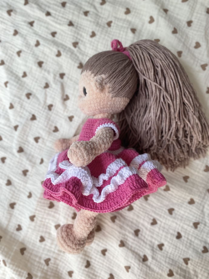 Вязаная игрушка вязаная кукла амигуруми