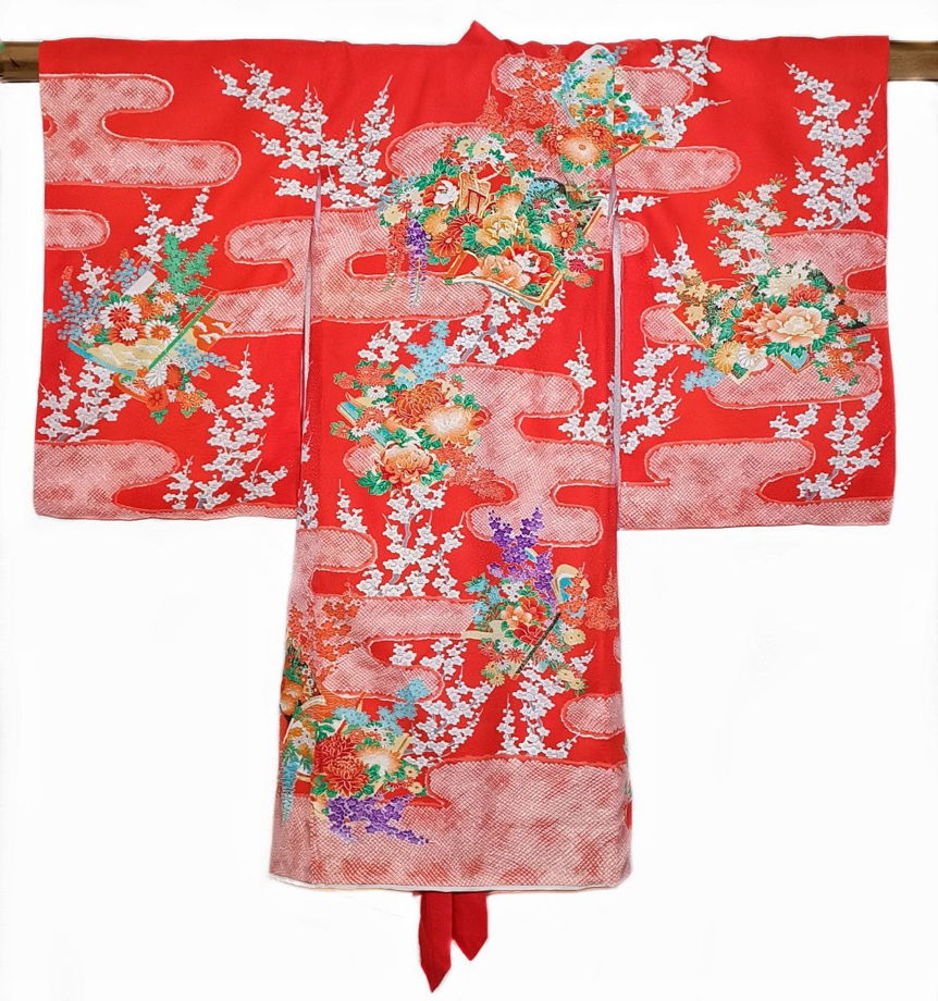 Винтажное кимоно и дзюбан для девочки