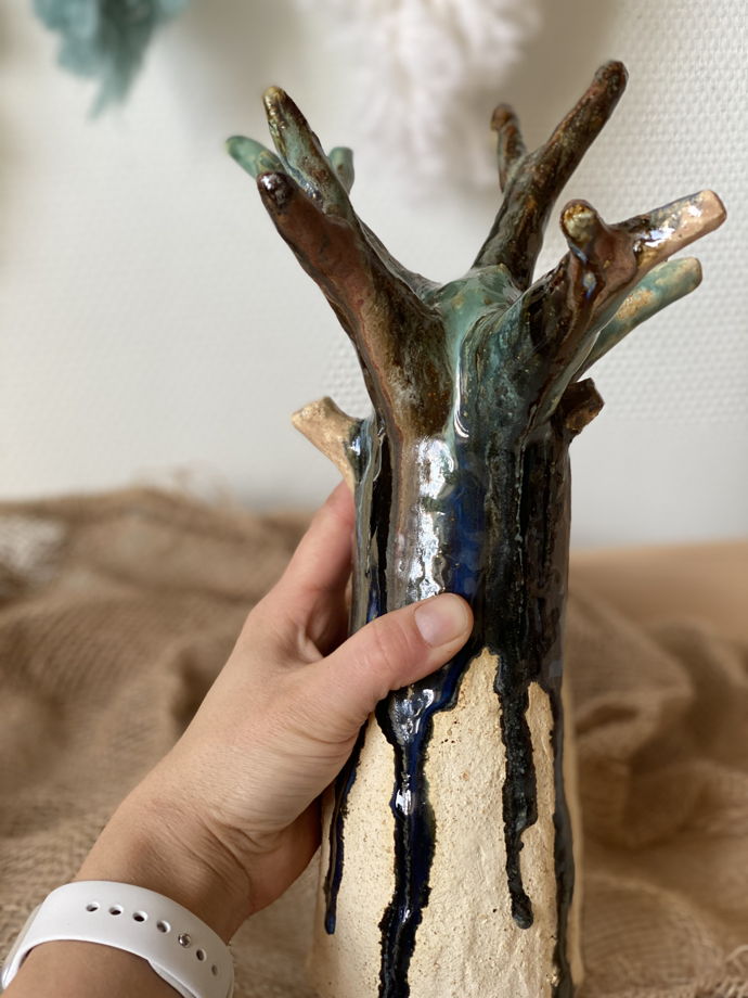 Керамическое дерево (органайзер для украшений)