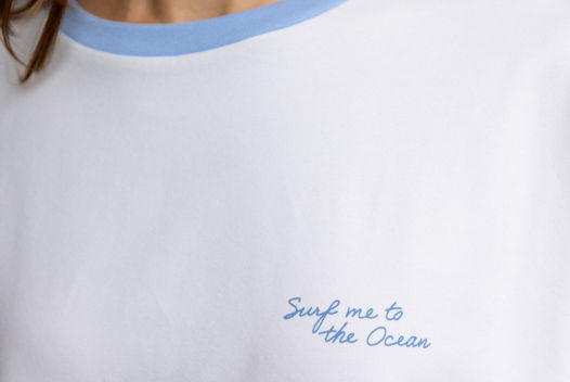 Футболка  SERF me to the Ocean, тофу