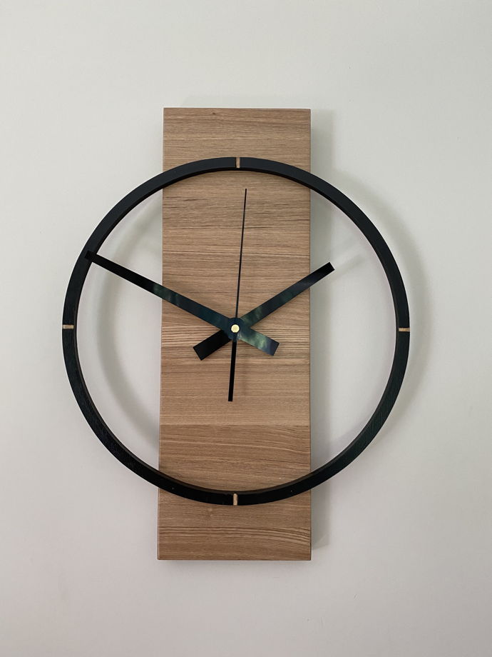Часы настенные  AIR - деревянные, ручная работа 40 см