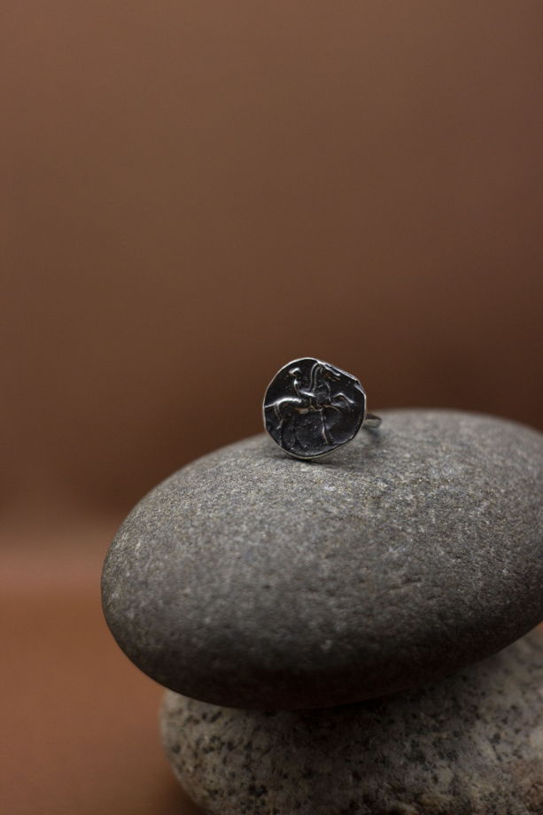 Кольцо "Античность" из серебра