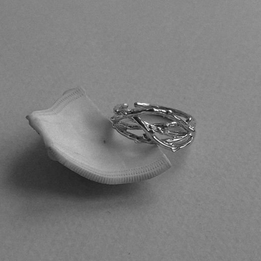 Кольцо «THAW» из серебра 925 пробы