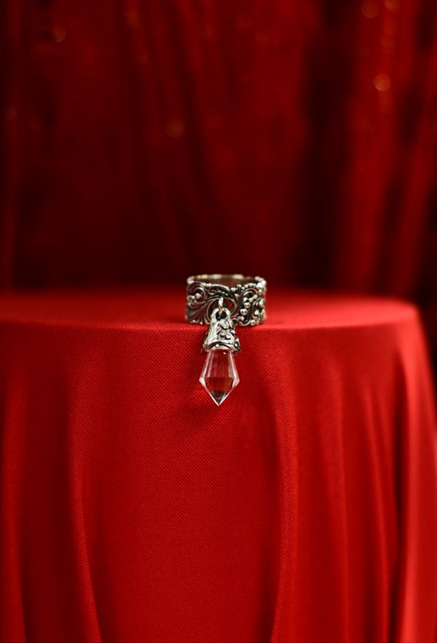 Кольцо "Слезки Герды" в мельхиоре