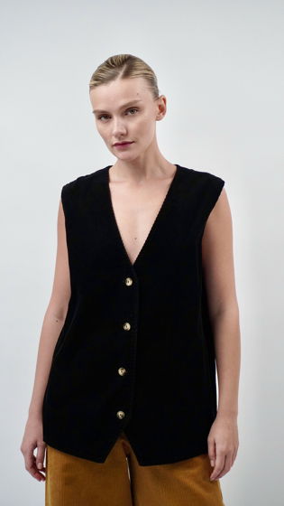 Жилет вельветовый oversize