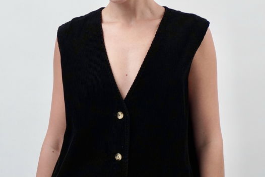 Жилет вельветовый oversize