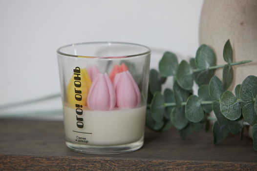 Ароматическая свеча Тюльпаны/ 100 мл