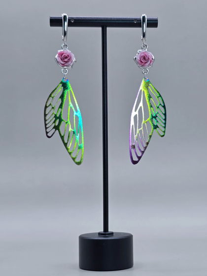 Серьги с английским замком "Танец Фей"