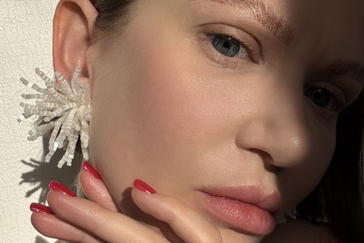 Серьги клипсы Астры