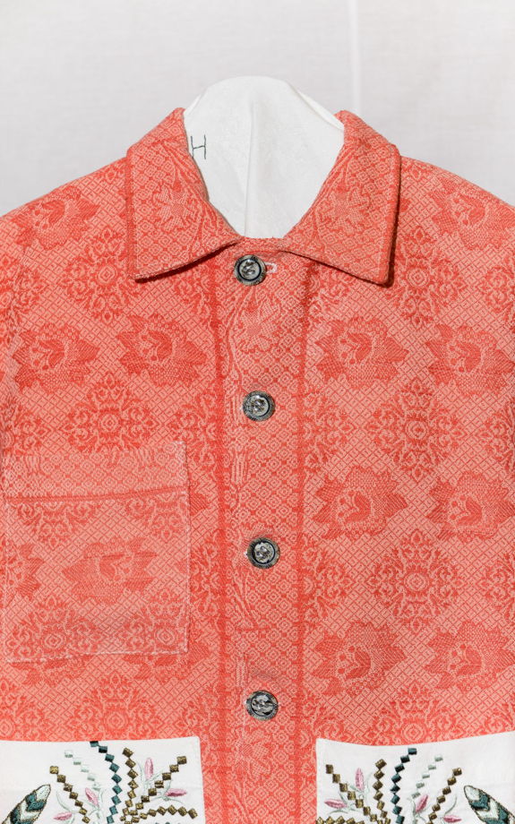 Красная Куртка с Карманами/Red Fringed Jacket