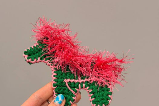 Брелок вязаный ЛОШАДКА