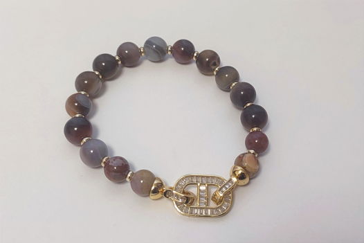 Браслет из агата Ботсваны