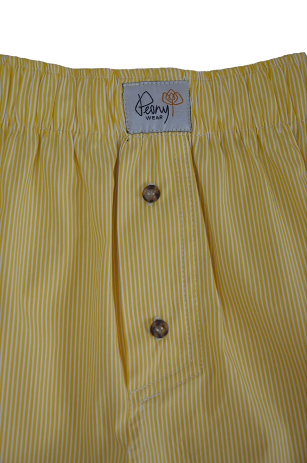 Шорты Peonywear, в желто-белую полоску, размеры S M L