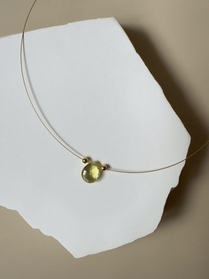 чокер [ sunny ] с натуральным цитринром