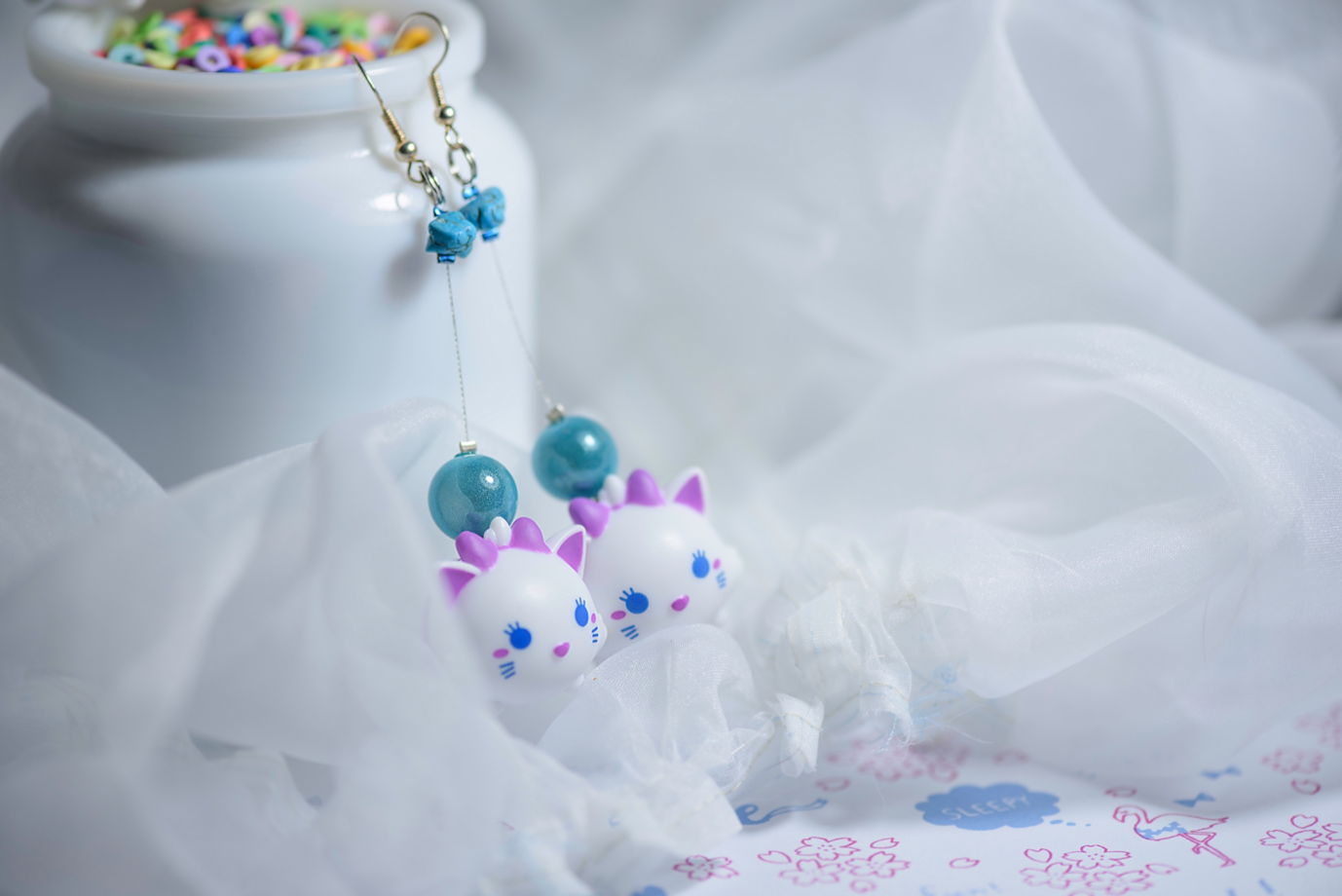 Серьги: Утки / Hello Kitty