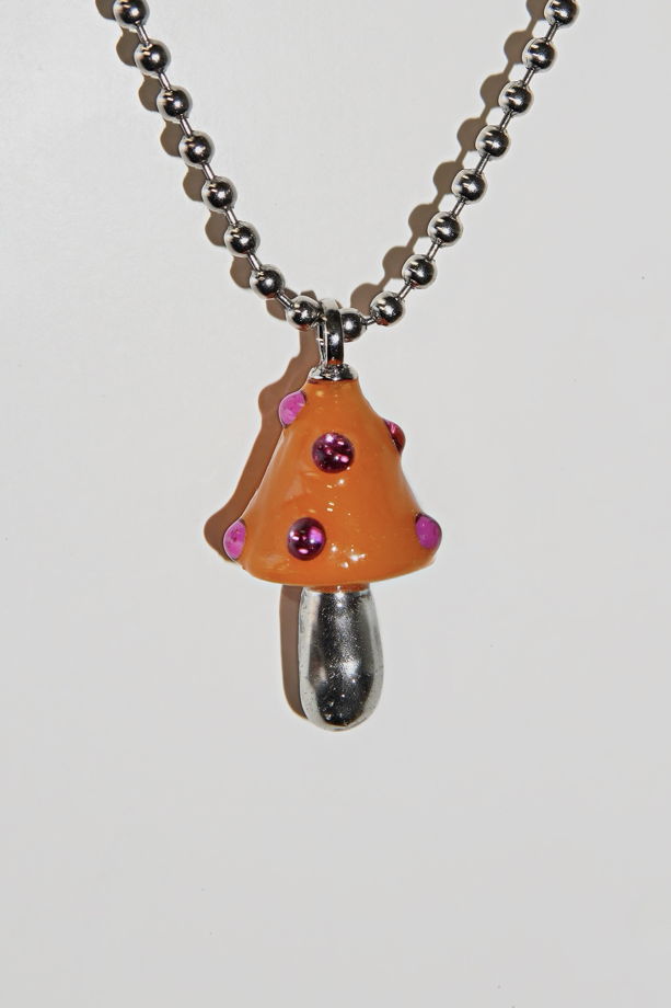 Разноцветный кулон-гриб ручной работы «Салярис»