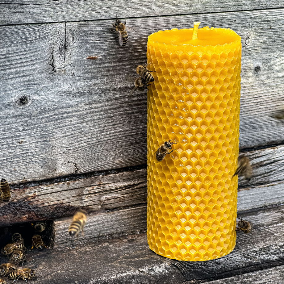 Свеча из натурального пчелиного воска Honey I'm Home 11x5 см