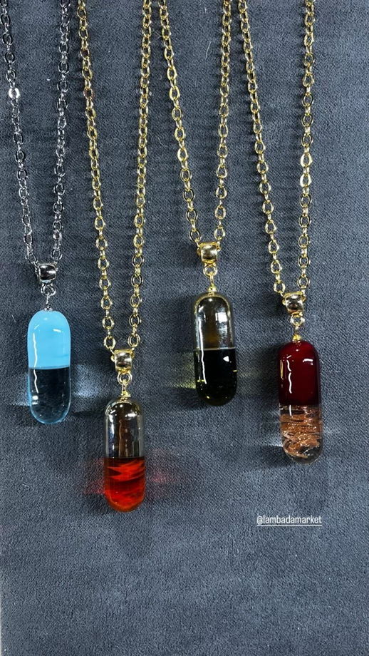 Подвеска Алхимия из стекла море