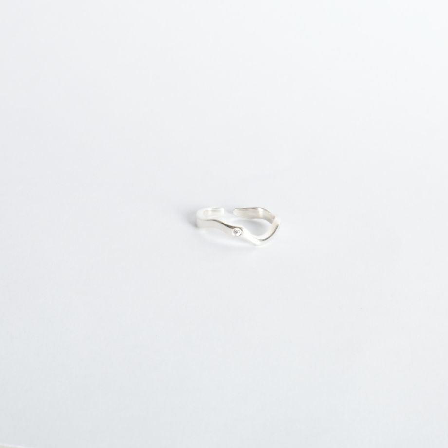 миди кольцо Reunion неправильной формы с искусственным бриллиантом