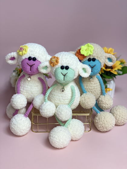 Вязаная игрушка вязаная овечка