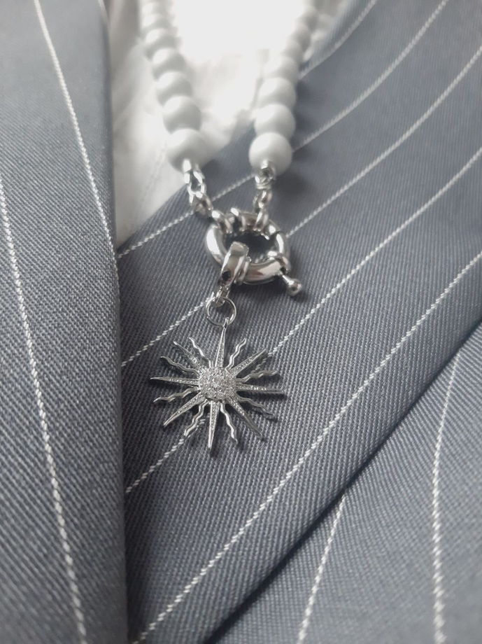 Колье из жемчуга Swarovski