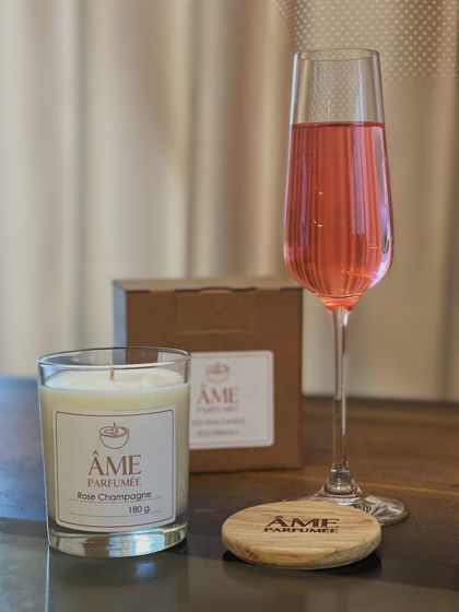 Ароматическая свеча "Rose Champagne"